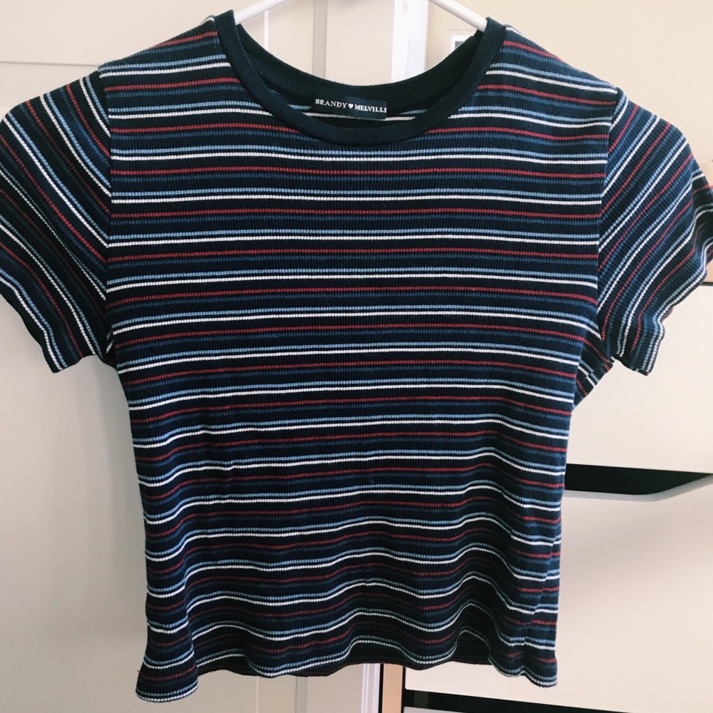 Brandy Melville striped crop top